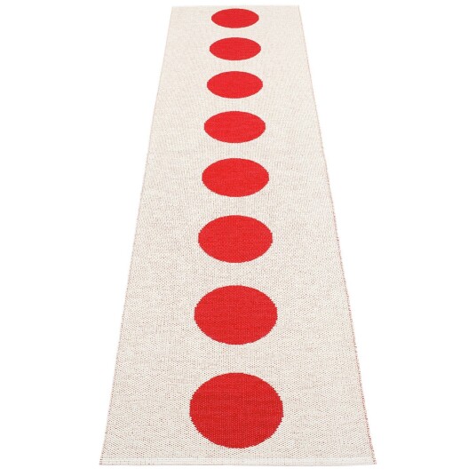 Pappelina Vera matte 70x300 cm red / vanilla
