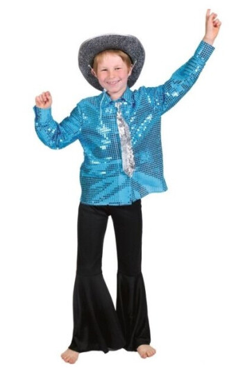 Turkis Glitterskjorte Turkis Glitterskjorte
