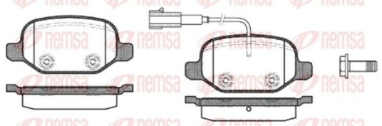 Bremseklosser REMSA 0727.02 Bremseklosser REMSA 0727.02