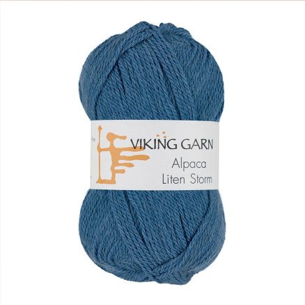 Viking Garn Alpaca Liten Storm 724 Medium Blue
