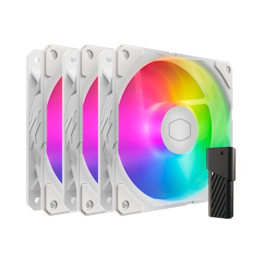 Cooler Master SickleFlow Edge 120mm ARGB Vifte 3-Pack Hvit
