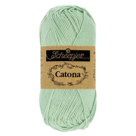 Scheepjes Catona Garn 402 Sølv Grønn - 10g