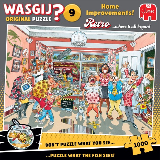 Wasgij Retro Orginal 9 Hjemforbedringer Puslespill 1000 biter Wasgij Retro Orginal 9 Hjemforbedringer Puslespill 1000 biter