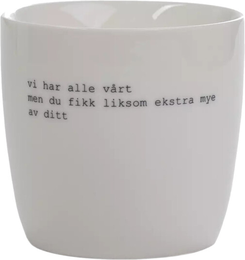 Krus vi alle har vårt 30 cl hvit