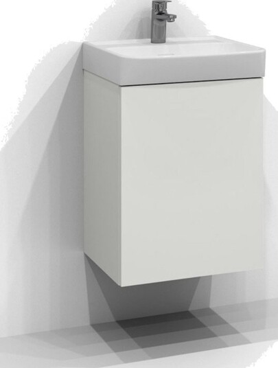 Svedbergs Bloc Servantskap Slim D35 med 1 dør Hvit / 35cm SV-545111