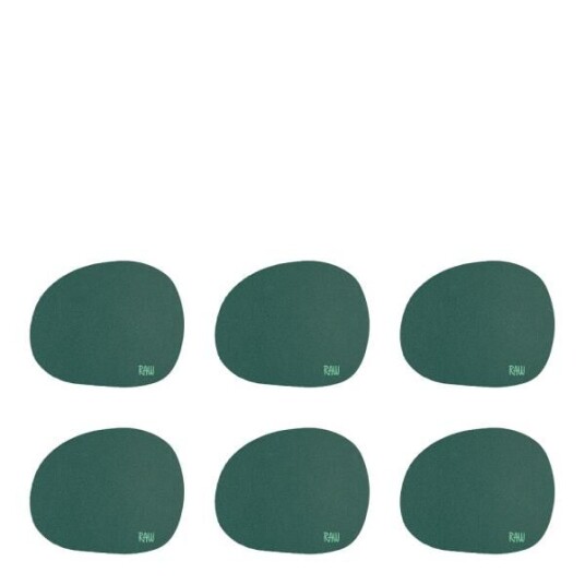 Aida RAW Organic glassbrikke 6 stk dark green