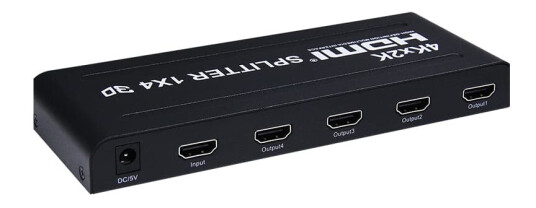 INF 1x4 HDMI-splitter til 4 skjermer 4K
