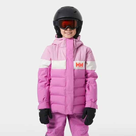 Helly Hansen Junior Girl Diamond Varm Stilig Skijakke Rosa 158