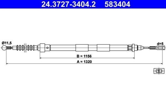 Bremsewire ATE 24.3727 3404.2