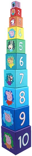 Barbo Toys Peppa Pig Stacking Cubes (10 cubes) Barbo Toys Peppa Pig Stacking Cubes (10 cubes)