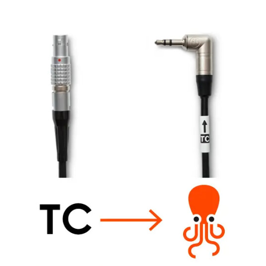 Tentacle Kabel Lemo 5-Pin to Tentacle 5-Pin Lemo til 3.5mm jack 40cm Tentacle Kabel Lemo 5-Pin to Tentacle 5-Pin Lemo til 3.5mm jack 40cm