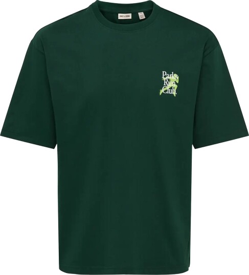 ONLY & SONS Onsfred Run Club Boxy Ss Tee Green XS