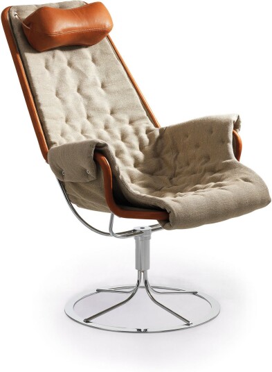 Dux Dux Jetson Flax / Dakota 24 Lenestoler Bruno Mathsson Brun Lær/naturlig Materiale/metall/syntetisk