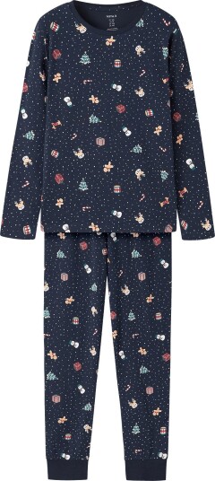 Name It Nknvismas 2-delt Pysjamas for Barn Navy Blazer Størrelse 128