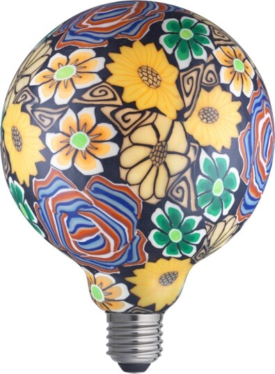 Dekor Globepære Flower 125mm E27 1.6W 2200K Dimbar