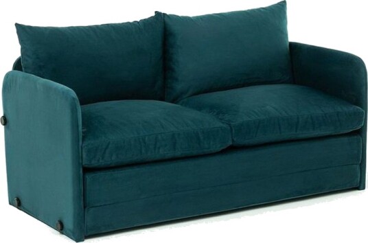 2 seters sovesofa Rubby 128 x 70 x 66 cm Petrolgrønn   Petrolgrønn