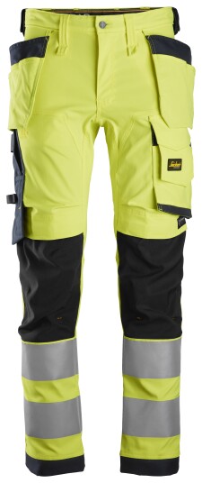 Snickers Workwear 6243 AllroundWork Arbeidsbukse varsel, gul/marineblå Varsel, Gul/Marineblå, Klær