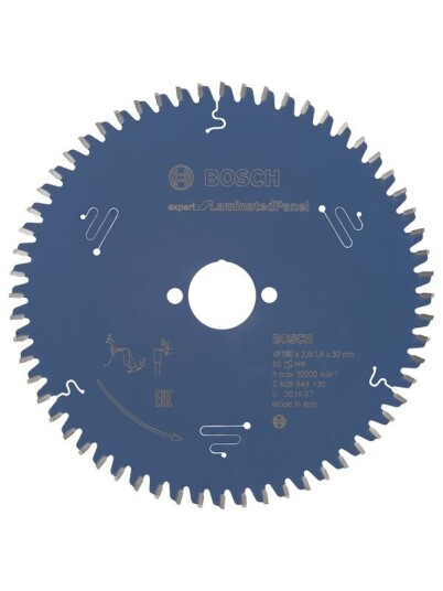 Bosch 190 mm Sirkelsagblad Expert for Laminert Panel 60 Tenner Bosch 190 mm Sirkelsagblad Expert for Laminert Panel 60 Tenner