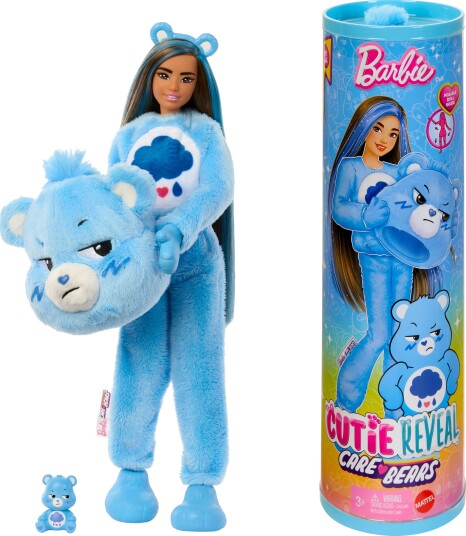 Barbie Cutie Reveal Dukke   Grumpy Bear 10 Overraskelser   3+år