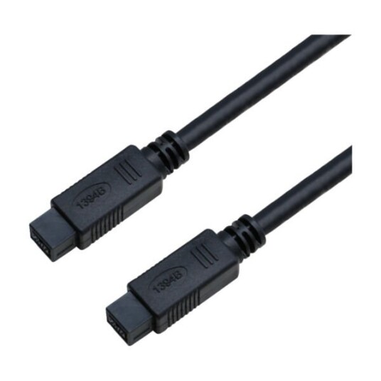 ELETRA IEEE 1394B 9P M 1M KABEL, SVART