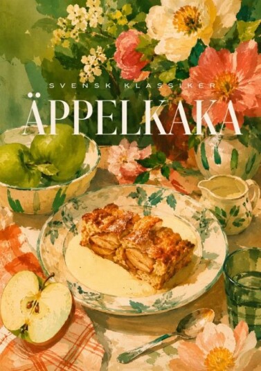 Plakat Svensk Eplekake