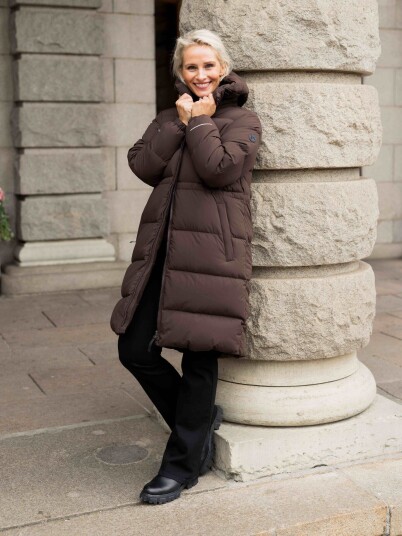 Twentyfour Mode Ella Dunparkas Brun 38 Twentyfour Mode Ella Dunparkas Brun 38