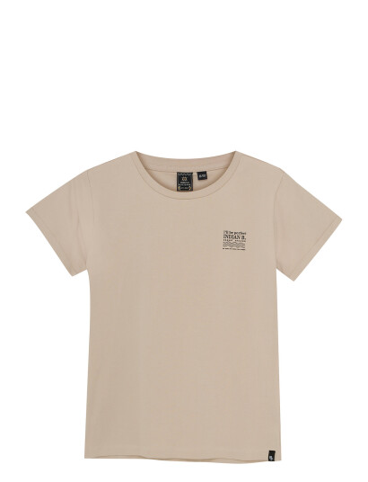 Indian Blue Jeans T-Shirt Backprint Beige 164 Indian Blue Jeans T-Shirt Backprint Beige 164