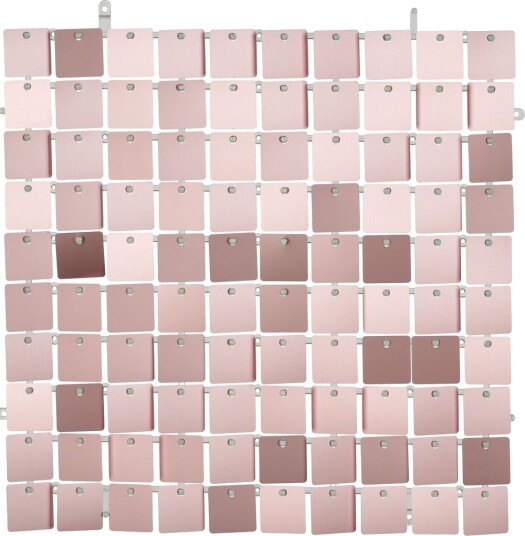 Påbyggbart Veggpanel med Paljetter 30x30 cm Rosegull Backdrop/Bakgrunn Påbyggbart Veggpanel med Paljetter 30x30 cm Rosegull Backdrop/Bakgrunn