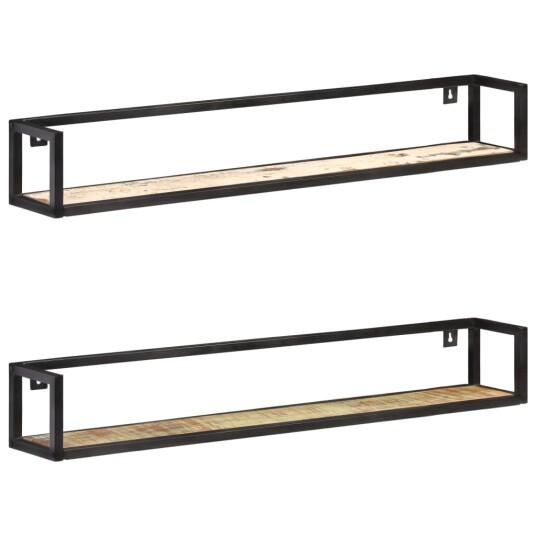 Vegghyller 2 stk 120 cm gjenvunnet heltre 8720286069745