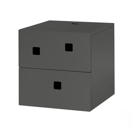Zweed Peep S1 Vegghengt Nattbord Slate Grey