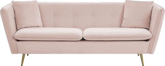 3 seters sofa Frederica Rosa Gull/Fløyel
