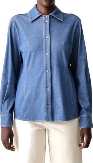 Max Mara Dame Bluser & Skjorter Blå S,
