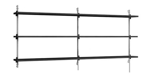 Moebe Vegghylle WS.65.2.B Sort/rustfritt Stål
