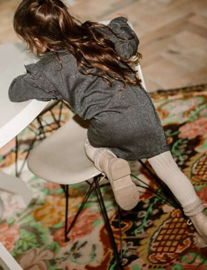 Daily 7 Sweatdress Longlseeve Print Grey 86