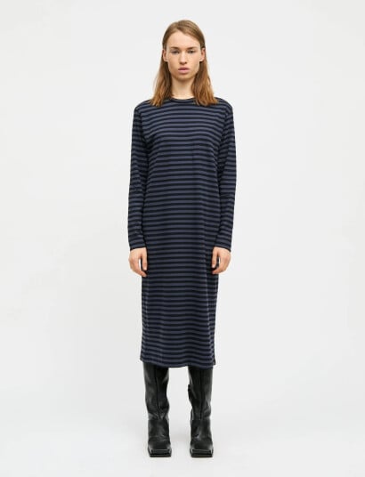 Mads Nørgaard Soft Single Ella Dress - Navy - S Mads Nørgaard Soft Single Ella Dress - Navy - S