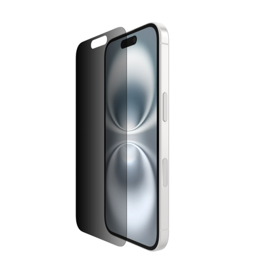 Belkin InvisiGlass Privacy Skjermbeskytter med 2-Veiskontroll for iPhone 16/15/14 Pro