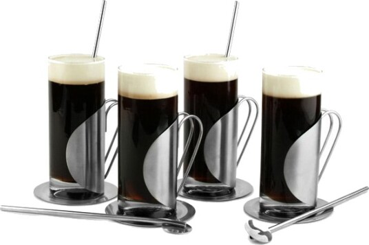 Dorre Darry Irish Coffee-sett 12 deler Glass-rustfritt st?l 1714492-01-0 1714432-01-0