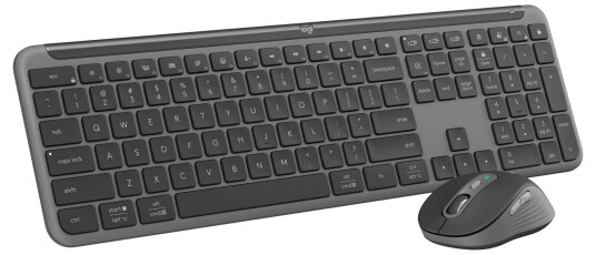 Logitech Signature Slim Combo Mk950 - Tastatur- Og Mussett - Trådløs - Bluetooth 5.1 Le - Qwerty - Nordisk - Grafitt