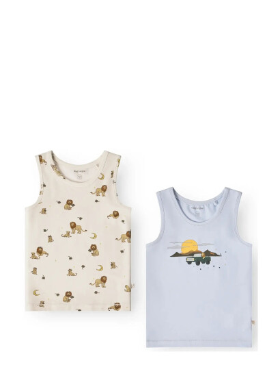 That"s Mine Emil Tanktop 2 Pack Blue 104 That"s Mine Emil Tanktop 2 Pack Blue 104