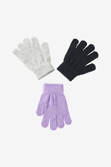 Ellos Collection Hansker Magic Glove 3 pakning Lilla