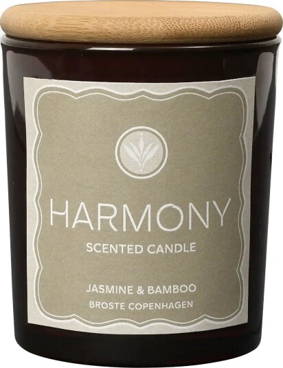 Broste Copenhagen Pure Scented Candle "Harmony" - WHITE - H 8.3 cm