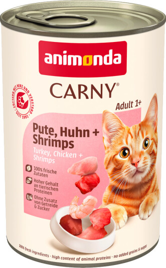 Animonda Carny Våtfôr Adult Og Reker Kylling Kalkun 12 X 400 G