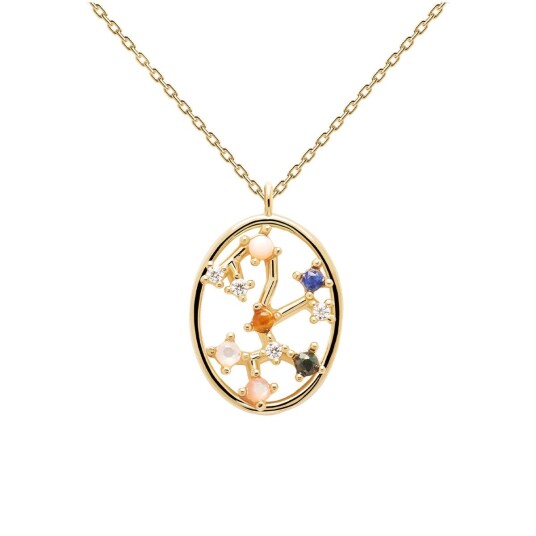 PDPAOLA Sagittarius Halskjede 18 kt. Gullbelagt sølv CO01-352-U - Dame - 925 sterling silver