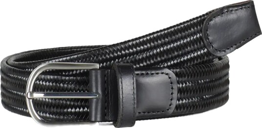 Howard London Braided Leather Belt Asher Black 95
