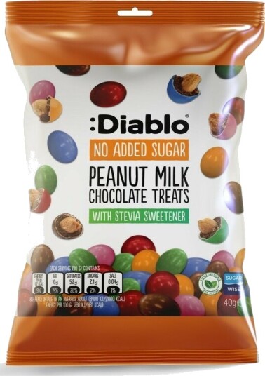 Diablo peanøtter med sjokoladetrekk 40 g