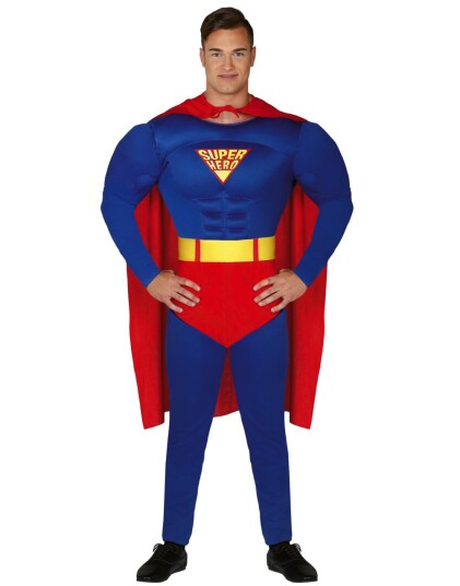 Flyvende Superhelt Herrekostyme Strl XL