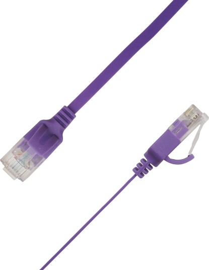 LinkIT Flat U/UTP Cat6a purple 5m