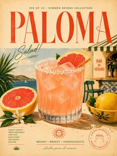 Plakat Paloma Sommerdrinker