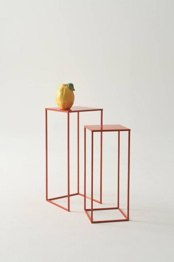POTTERY pidestall 2-pk Oransje