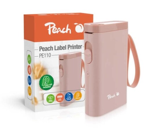 Peach Pe110 Direkte Termisk 203 X 203 Dpi 60 Mm/Sek Trådløs Innebygd Batteri Rosa Peach Pe110 Direkte Termisk 203 X 203 Dpi 60 Mm/Sek Trådløs Innebygd Batteri Rosa